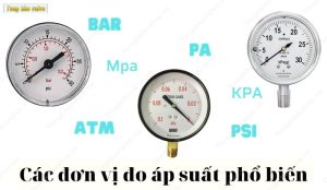 Các đơn vị đo áp suất phổ biến