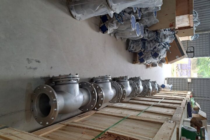 Kho hàng van 1 chiều inox số lượng lớn