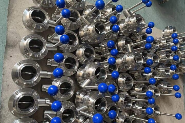 Van bướm vi sinh inox 304 hoặc 316 sẵn tại kho số lượng lớn